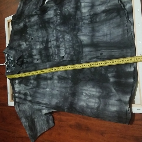 Eighty Eight Platinum Button down shirt, Size - XL, Color - Black W/white slashs - Picture 7 of 9